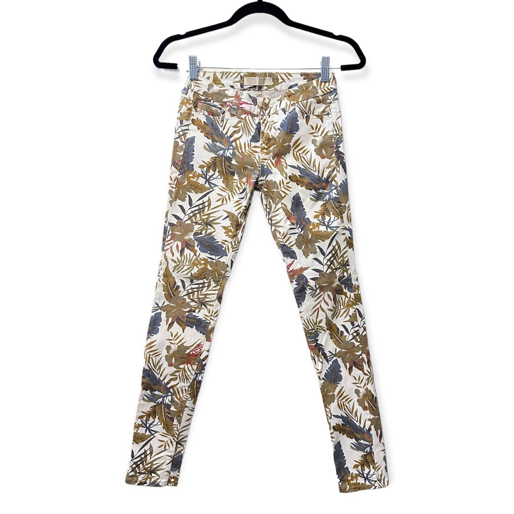 ZARA Floral Print Jeans, Size 2